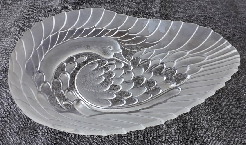 Plats en verre cygne