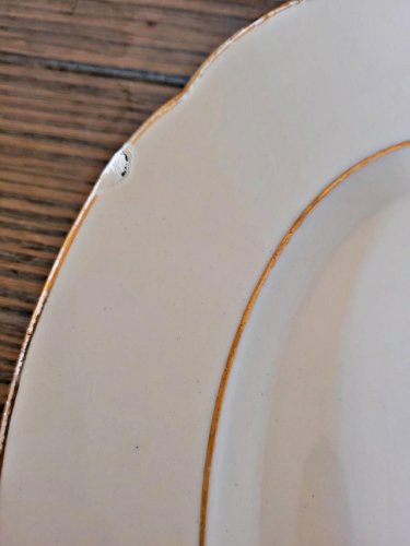 Plats Gien Gardanne, roses couleur jaune (1 ovale, 2 ronds dont un creux)