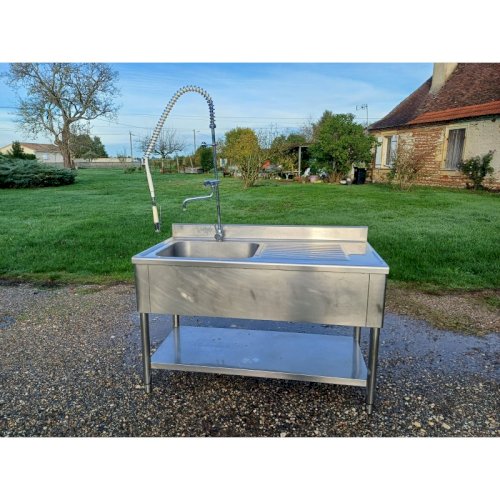 Plonge de Collectivité Inox 1 Bac 1 Douchette