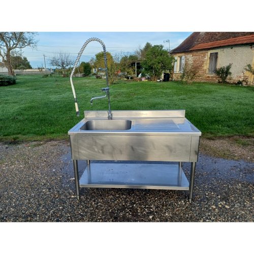 Plonge de Collectivité Inox 1 Bac 1 Douchette