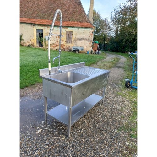 Plonge de Collectivité Inox 1 Bac 1 Douchette