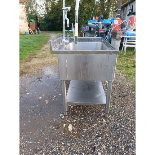 Plonge de Collectivité Inox 1 Bac 1 Douchette