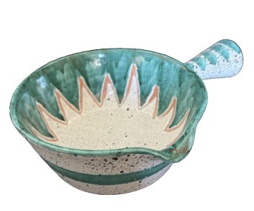 ceramic dish and skillet signed Charles Voltz Vallauris, 1960s