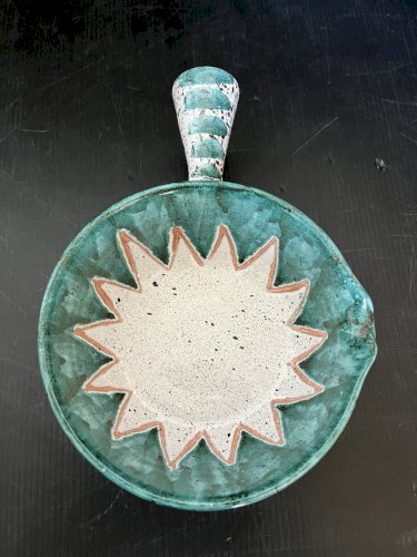 poêlon coupelle en céramique signées Charles Voltz Vallauris, années 60