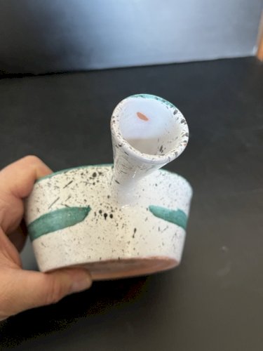 poêlon coupelle en céramique signées Charles Voltz Vallauris, années 60