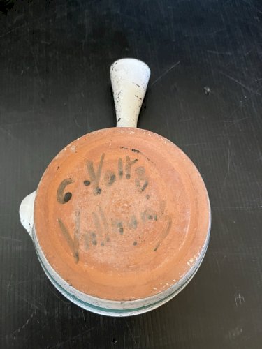 poêlon coupelle en céramique signées Charles Voltz Vallauris, années 60