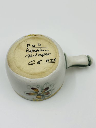 Poêlon Saucière Keraluc Quimper Renaissance 1960
