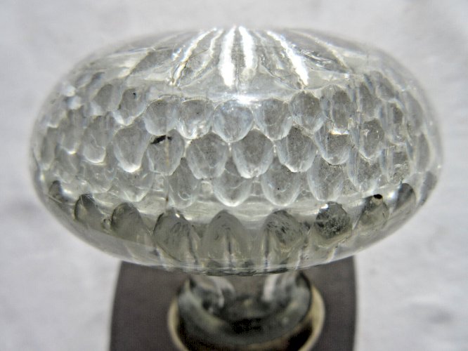 Poignée de porte Napoléon III, bouton en cristal Montgolfière de Baccarat