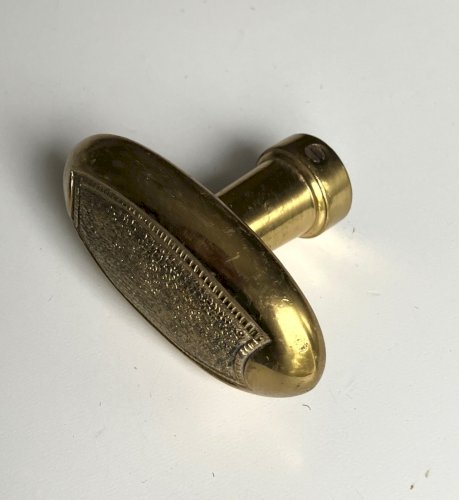 poignee de porte ou cremone en bronze laiton massif pour carre 6 mm