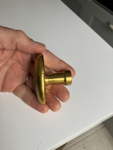 poignee de porte ou cremone en bronze laiton massif pour carre 6 mm