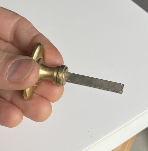 poignee olivette de verrou et carre 6 mm pour plaque de proprete avec verrou