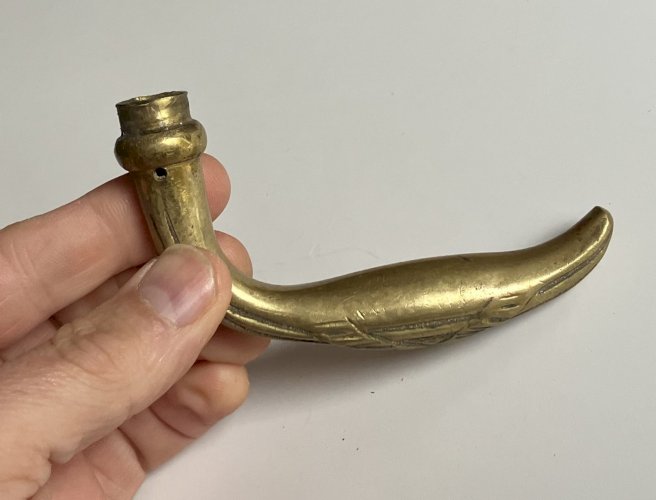 poignee porte bequille ancienne en laiton bronze massif