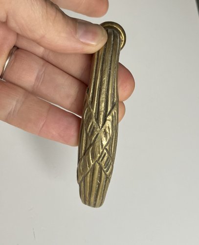 poignee porte bequille ancienne en laiton bronze massif