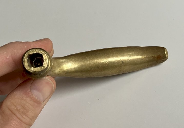 poignee porte bequille ancienne en laiton bronze massif