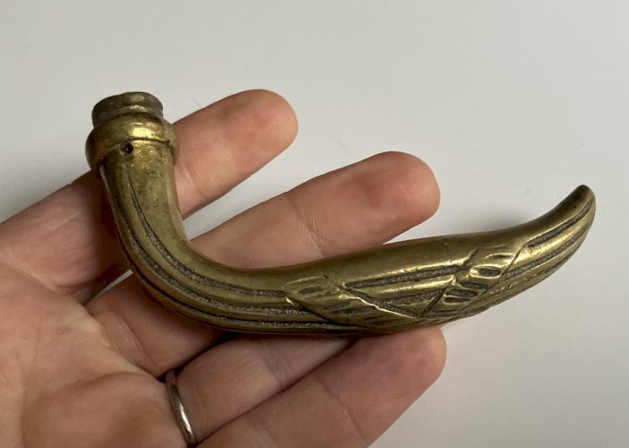 poignee porte bequille ancienne en laiton bronze massif