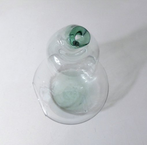 poire en verre soufflé terrarium mini serre vintage