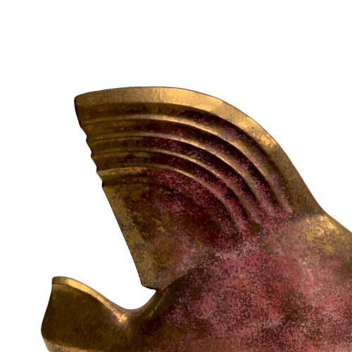 Poisson en céramique craquelée " Edition Lehmarin Céramiste R Gonse "XX siècle