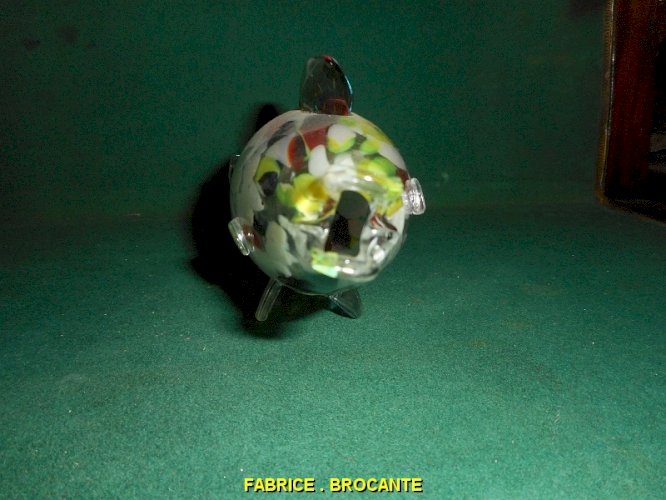 POISSON EN MURANO MULTICOLORE