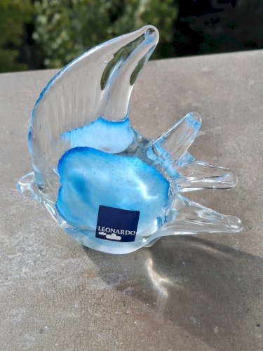 Poisson en verre soufflé Leonardo