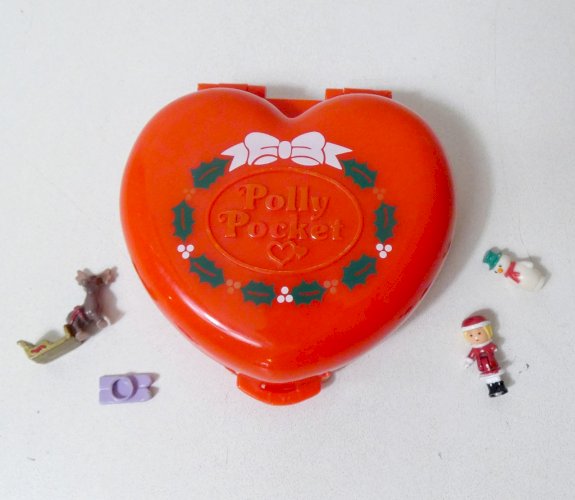 Polly Pocket Christmas Bluebird 1989 vintage