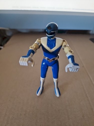 Popy Bandai Sentai Bioman 2 1987 MASKMAN figure Metal Bleu