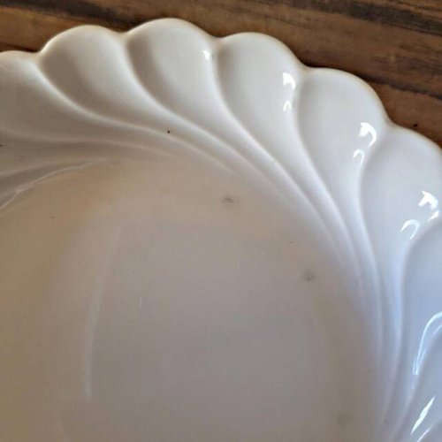 Porcelaine Haviland Torse Blanc, 12 tasses et accessoires. Limoges