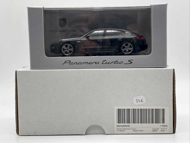 Porsche Panamera Turbo S (2014) Carboxylique Gris  1/43 Minichamps
