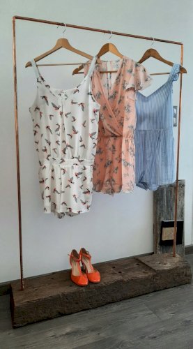 Portant A Vetements Style Industriel Vintage