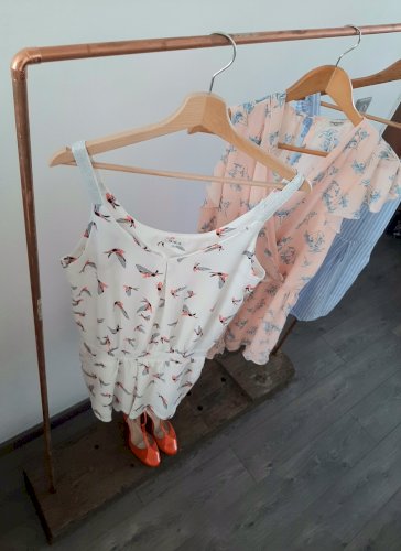 Portant A Vetements Style Industriel Vintage