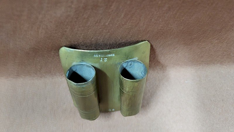 PORTE BAGUETTES DE TAMBOUR MILITAIRE 1866