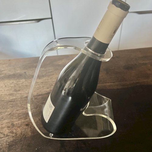 Porte Bouteille Design Plexiglass Vintage Modernist Vers 70 Art De La Table Vin