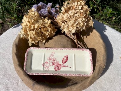 Porte brosses en terre de fer fin XIXe, début XXe
