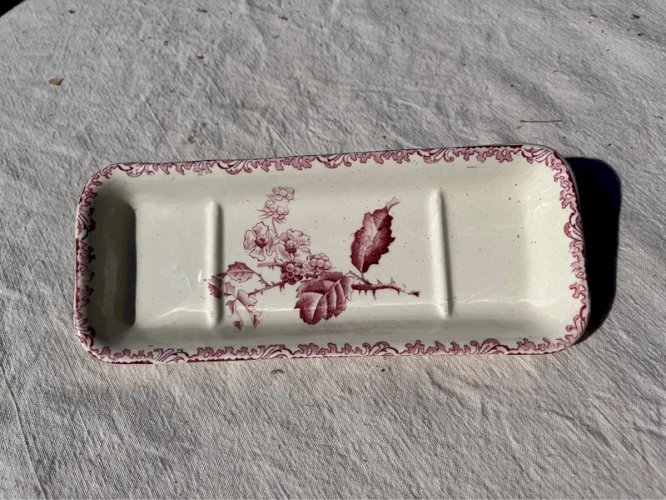 Porte brosses en terre de fer fin XIXe, début XXe