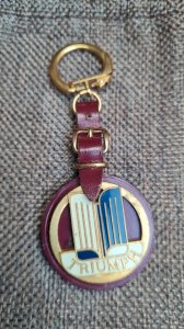 Rare 1960s vintage Triumph keychain
