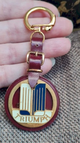 Porte-clés vintage années 1960 Triumph rare