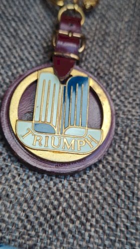 Porte-clés vintage années 1960 Triumph rare