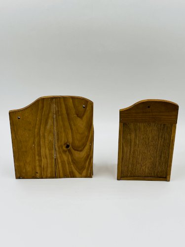 Porte coquetier mural et porte ustensiles en bois