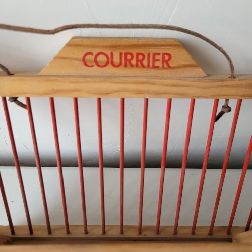 Porte courrier rétro à suspendre