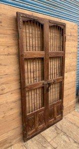 Burmese teak patio door