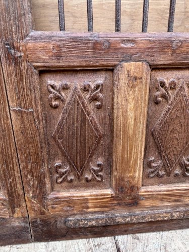 Porte de patio en teck birman