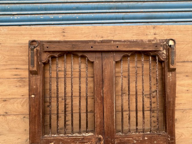 Porte de patio en teck birman