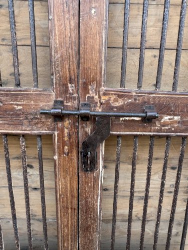 Porte de patio en teck birman