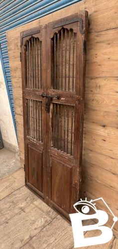 Porte de patio en teck birman