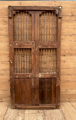 Porte de patio en teck birman