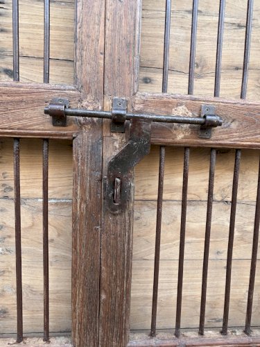 Porte de patio en teck birman