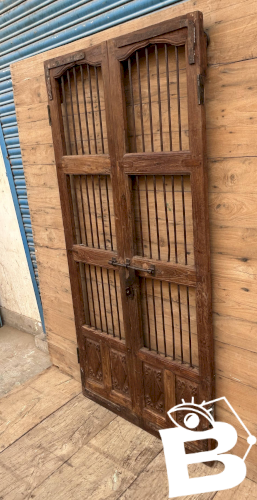 Porte de patio en teck birman