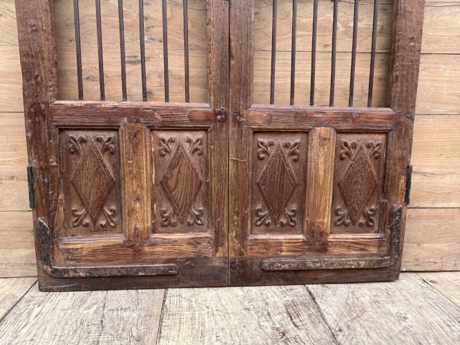 Porte de patio en teck birman