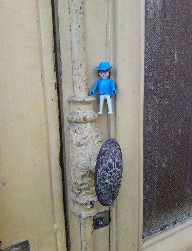 Porte d'entrée cintrée double XIX° chêne grilles et verres ancienne