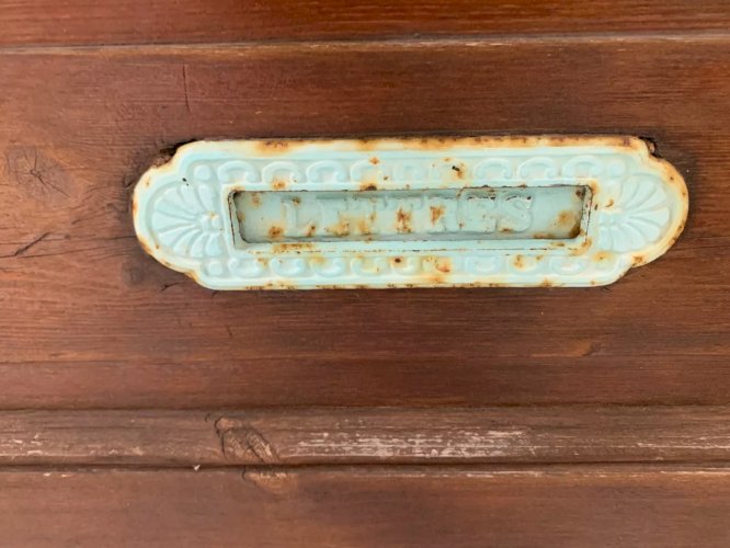 Porte dentrée de style Art Déco en bois massif XX siècle