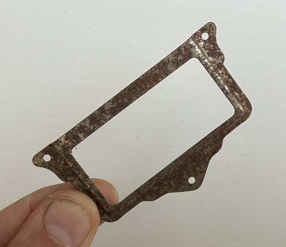 porte etiquettes ancien de meuble tiroir casier